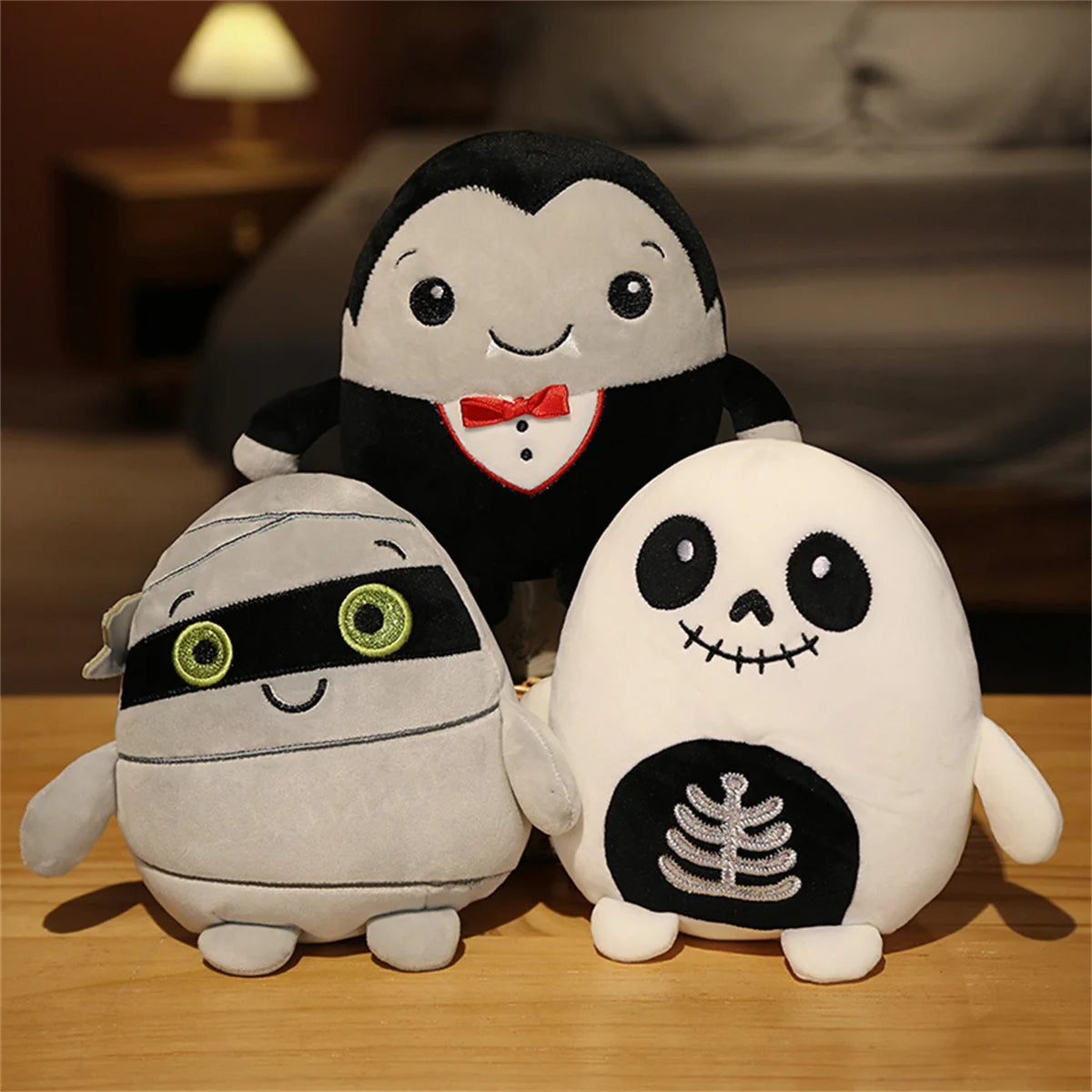 Halloween Party Plush Toys – Cute Stuffed Vampire & Pumpkin Man – Spooky Plush Toys for Halloween Room Decor & Gifts 🎃👻