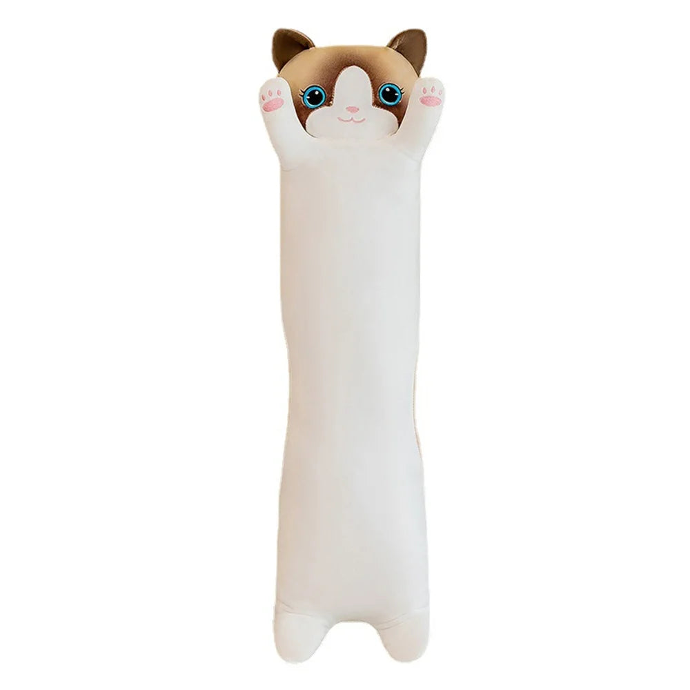 Cat Island Plush Pillow Doll – Long Cat Doll for Sleeping, Home Decor, & Gifts 🐱💤