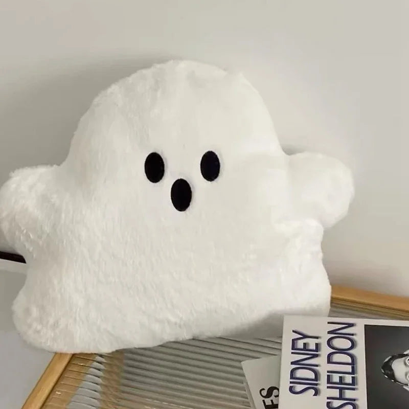 Halloween Ghost Plush Throw Pillow – Soft Stuffed Cushion for Home, Bedroom & Party Decor 🎃👻